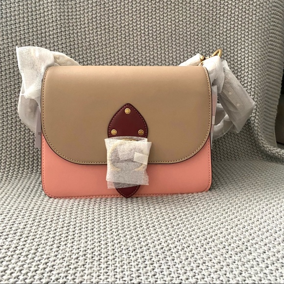 Coach Beat Shoulder Bag Colorblock with Rivets NWT - Picture 2 of 11